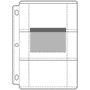 EZ2C Page, Holds 6- 3" x 5" (25/pk)