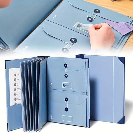 1pc Folder with Labels File Organizer