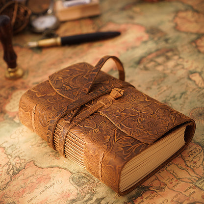 Real leather notebook