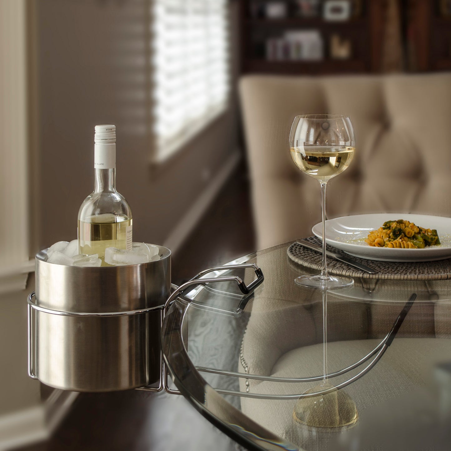 Wine By Your Side Stainless Steel Ice Bucket, 1/EA, 20034