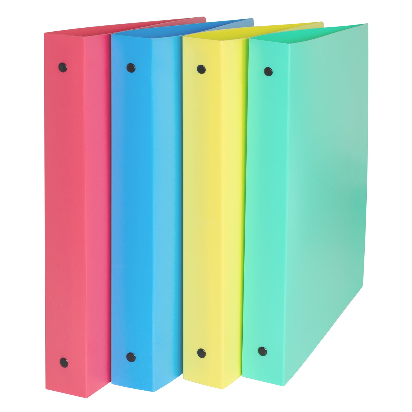 3-Ring Poly Binder, 1 Inch Capacity (Color May Vary) (Set of 24 Binders)