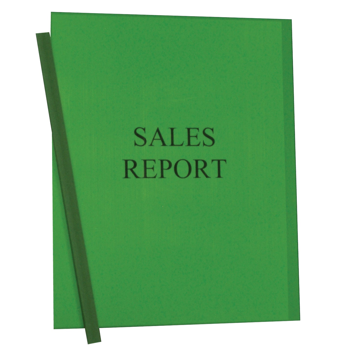 Vinyl Report Covers with Binding Bars, Green, matching binding bars, 11 x 8 1/2, 50/BX, 32553