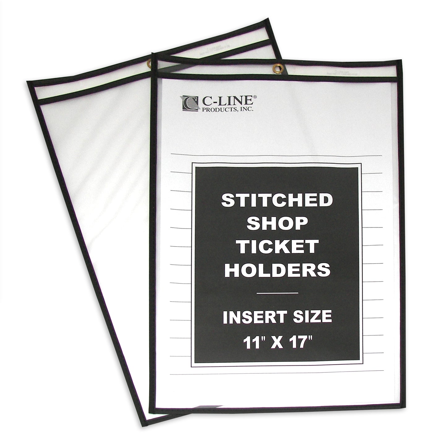 Shop Ticket Holders, Stitched, both sides clear, 11 x 17, 25/BX, 46117