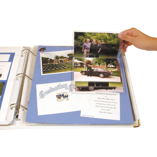 Memory Book Scrapbook Flip Pocket, Clear, 6/PK (Set of 12 PK)