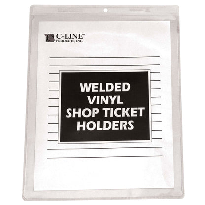 Vinyl Shop Ticket Holder, both sides clear, 9 x 12, 50/BX, 80912