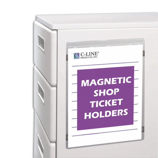 Magnetic Shop Ticket Holder, 8 1/2 x 11, 15/BX, 83911