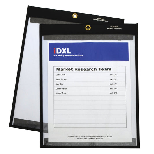 Magnetic Stitched Shop Ticket Holder, 9 x 12, 25/CT, 85912