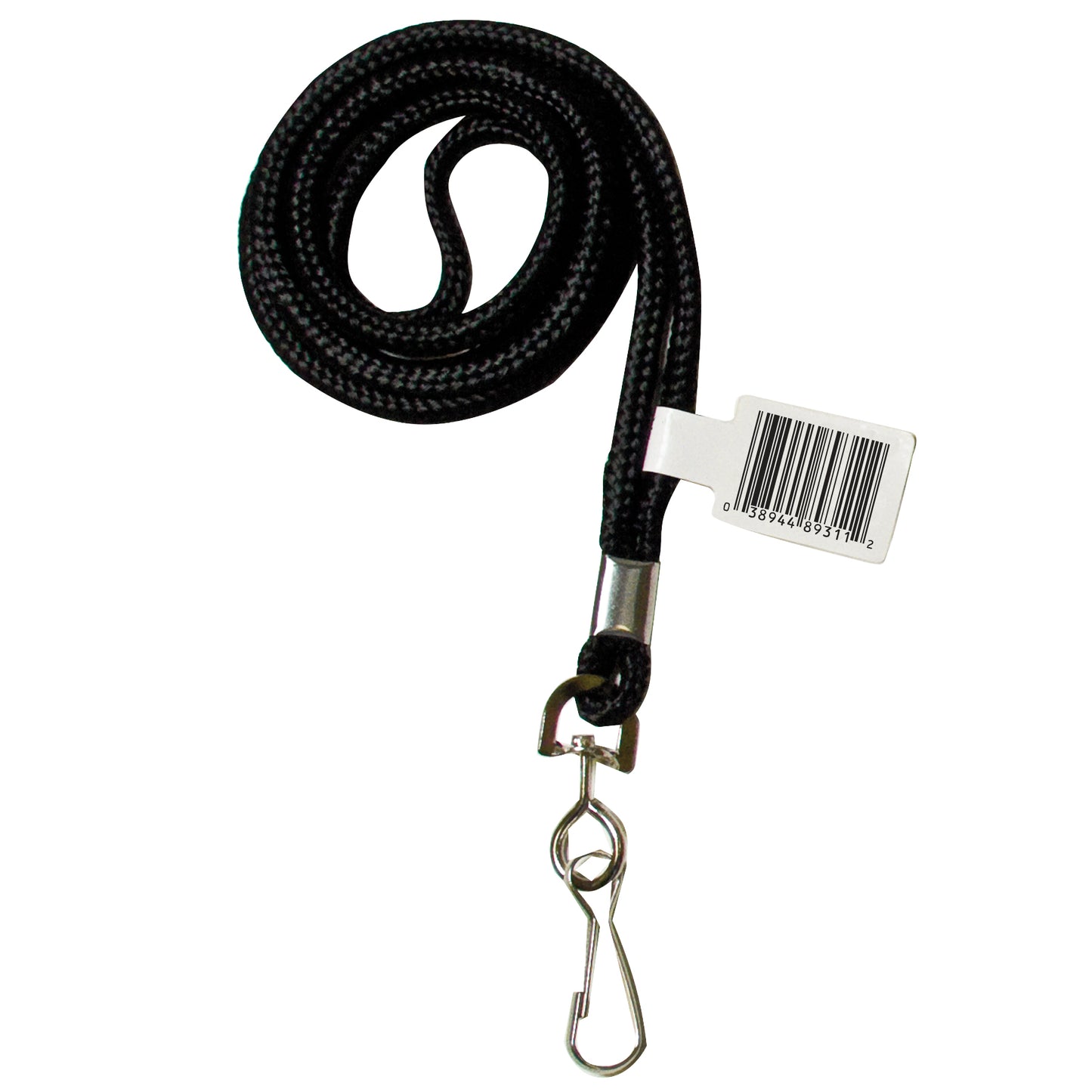 Standard Lanyard, Swivel Hook, Black (Set of 24)