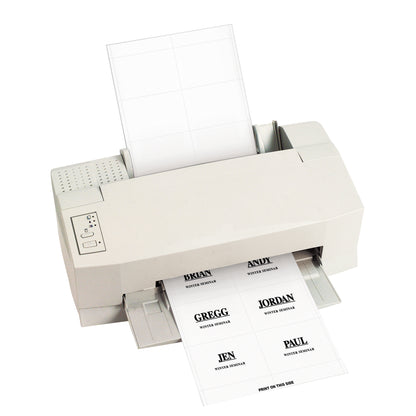 Laser Printer Name Badge Inserts, 6/Sheet, (300 Inserts)