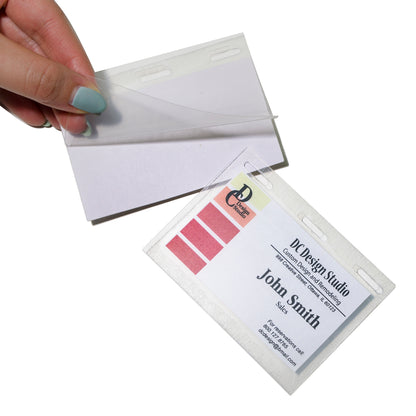 Self-Laminating Magnetic Style Name Badge Kit, 3-1/2 x 2-1/4, 20/BX, 92823