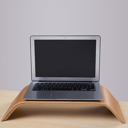 Stability Bracket Laptop Walnut Stand