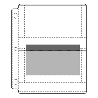 CENTURY POLY PHOTO PAGES, HORIZONTAL APS - HOLDS 4 - 4" x 7" (25/pk)