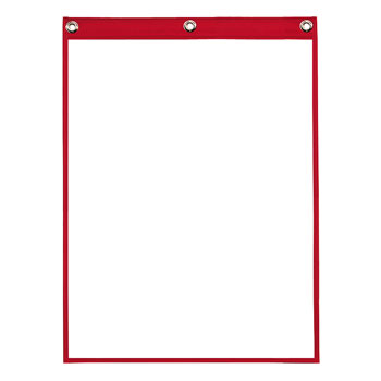 JOB JACKETS, POLY - 12IN X 15IN- RED (25/PK)