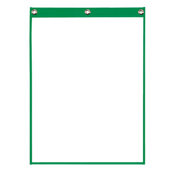 JOB JACKETS, POLY - 9IN X 12IN- GREEN (25/PK)