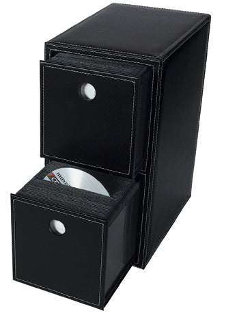 CD/DVD STORAGE BOX - DOUBLE DRAWER