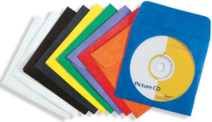 TYVEK CD / DVD PROTECTIVE ENVELOPES - ASSORTED (10