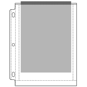 EZ2C POLY PHOTO PAGES, STANDARD - HOLDS 2 - 8INX