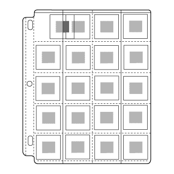 EZ2C POLY PHOTO SLIDE PAGES, HOLDS 20 - 2INX 2IN(