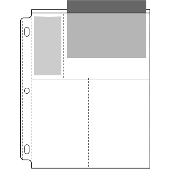 EZ2C POLY PHOTO PAGES, MEMO - HOLDS 6 - 4INX 6IN(